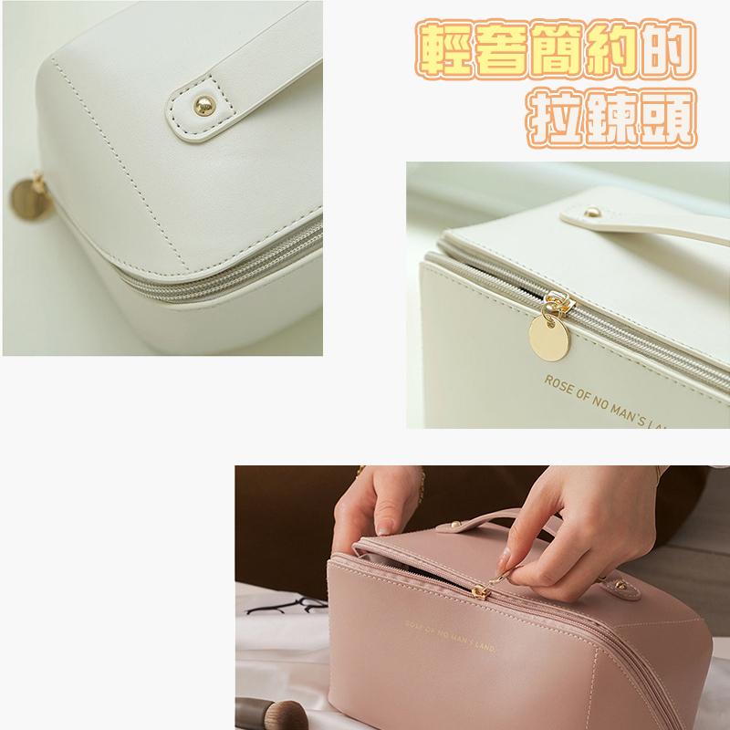 【優質PU皮革】 化妝包 枕頭化妝包 風琴化妝包 刷具收納包 旅行化妝包 外出化妝包 大容量化妝包 化妝品收納包 保養品-細節圖8