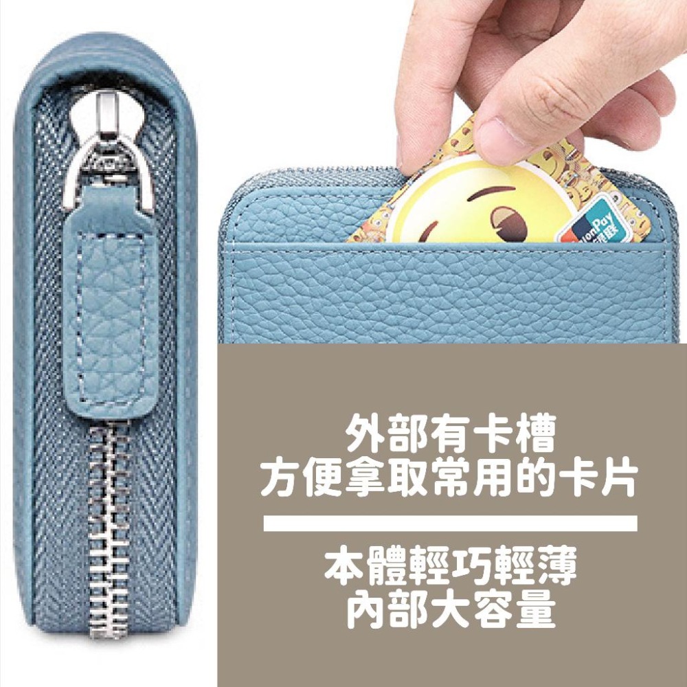 【頭層牛皮新款式】真皮短夾 日式短夾 短夾女 零錢包女 短夾 零錢包 RFID防盜刷 零錢包 皮夾 招財零錢包 錢包-細節圖6