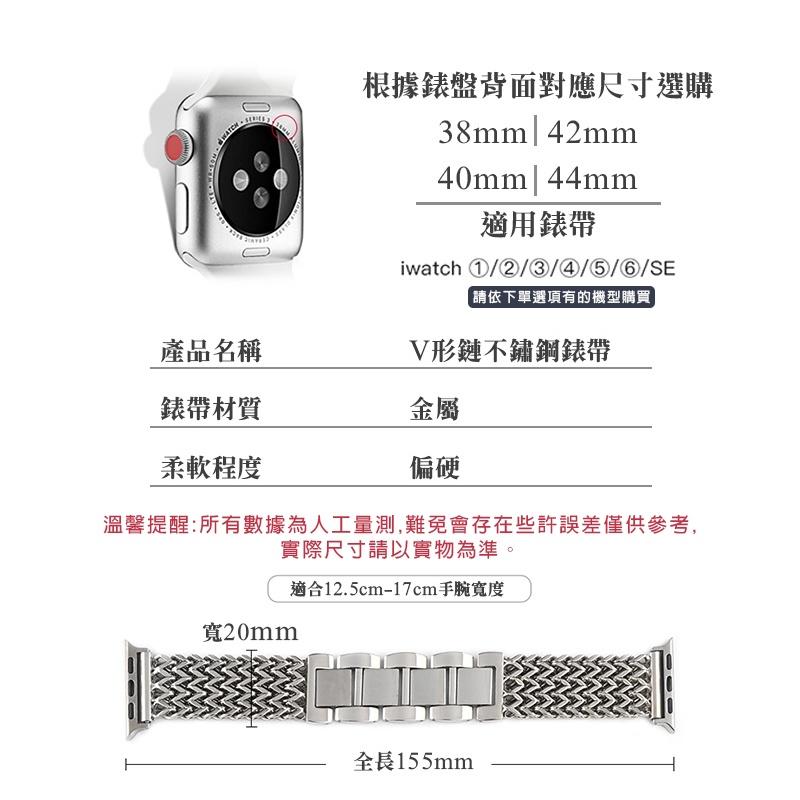 [價格超殺]Apple Watch錶帶 不鏽鋼錶帶 V形錶帶 蘋果錶帶 Apple Watch錶帶 金屬錶帶 不鏽鋼-細節圖9