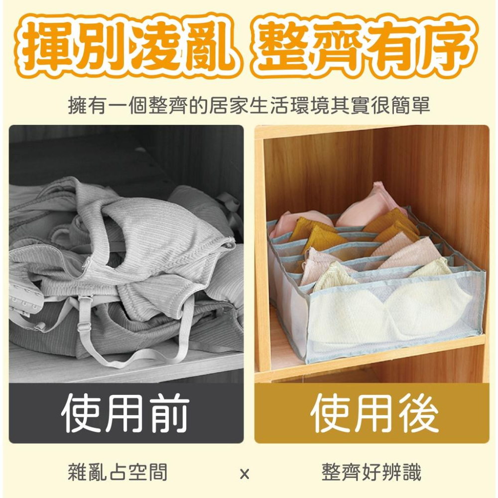 内衣褲收納 衣物收納 網紗分層收納格 內衣內褲襪子收納 網格收納 分格收納 衣物收納 抽屜式網格收納盒 網紗收納格-細節圖2