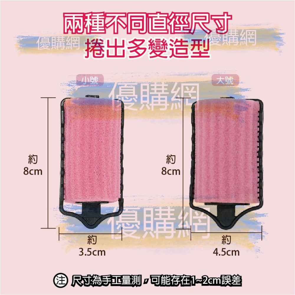【海綿品質優】睡美人海綿捲髮器 劉海髮尾捲髮筒器不傷髮 超柔軟彈力海綿髮捲 梨花髮捲 神奇海綿捲 髮捲 睡覺海綿-細節圖7
