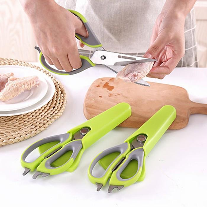 【吸卡包裝_3顏色】廚房剪刀 去骨刀 料理剪刀 食物剪 不鏽鋼剪刀 強力雞骨剪 刮鱗器 食物剪刀 肉剪刀 剪刀 開罐器-細節圖6