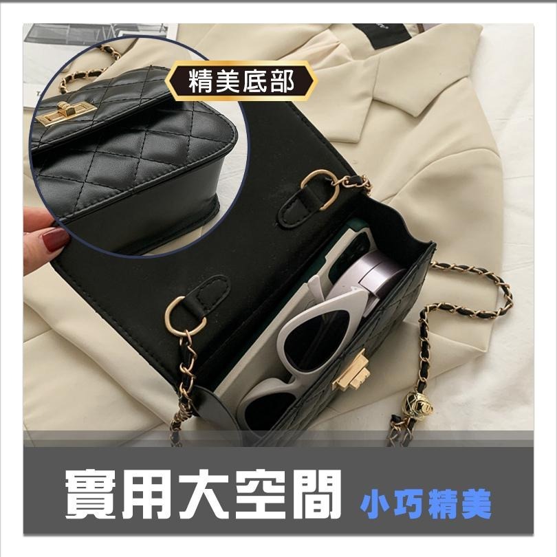 【6.5吋可放】手機包 斜背包 小香包 小廢包  側背包 菱格手機包 手機掛繩 小方包 鏈條包包 斜挎包 單肩包 斜背包-細節圖3