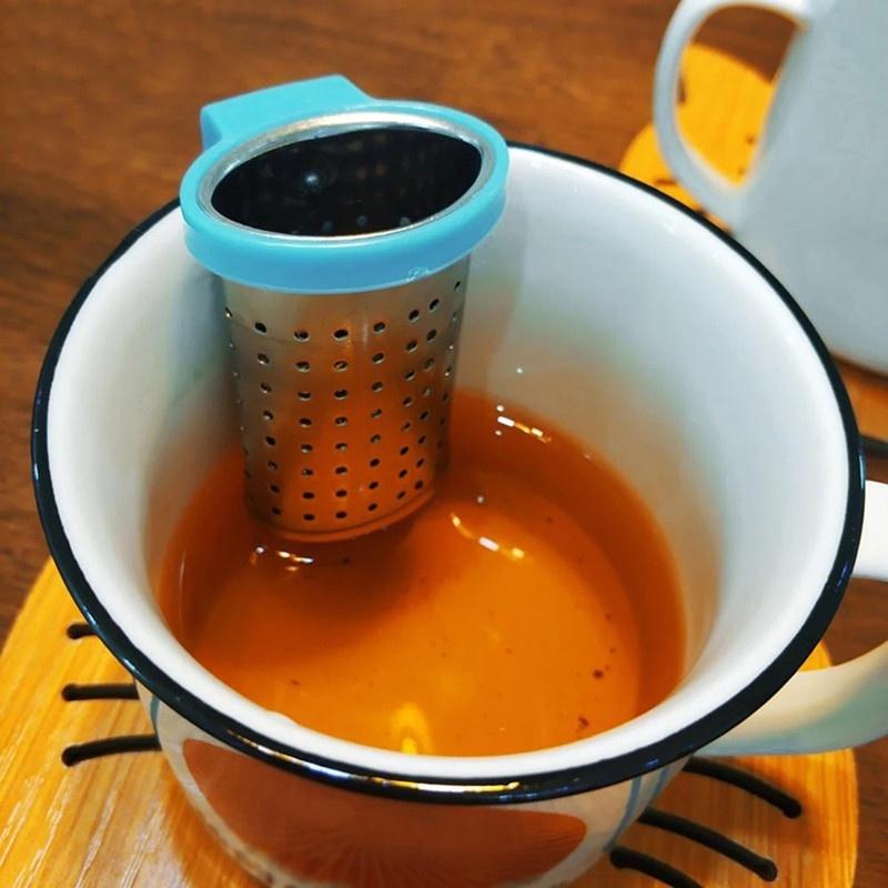 掛杯式泡茶器 茶漏掛杯式茶隔 茶葉過濾器 茶漏 濾茶器 茶濾蝕刻茶網茶具配件-細節圖3