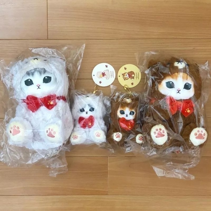 日本商品 現貨 泰迪熊 mofusand🐻布偶🐻布偶吊飾🐻限定販售 貓福珊迪-細節圖2