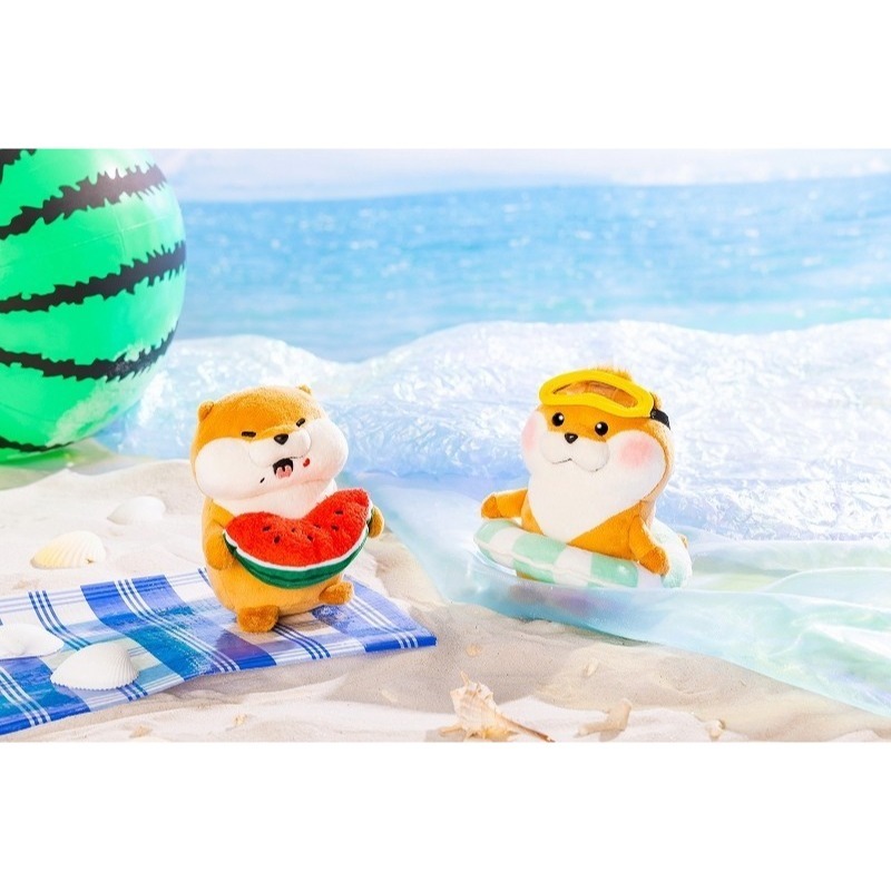 日本商品 現貨 小玩笑小水獺🪁泳圈🪁吊飾 布偶 玩偶 娃娃 游泳 蛙鏡 夏天-細節圖4