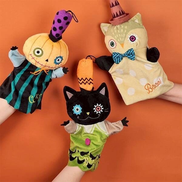 日本商品 現貨 KALDI🎃2025 萬聖節限定🎃手偶🎃南瓜 黑貓 貓頭鷹 貓咪 咖樂迪 玩偶 娃娃-細節圖2