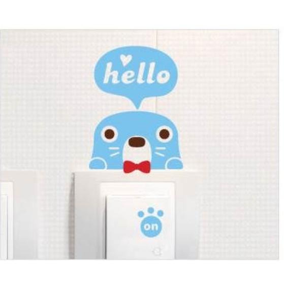 [KR/韓國代購] 韓國可愛 HELLO 開關貼紙 STICKER 買三送一 /제제데코 포인트스티커 3+1-細節圖5