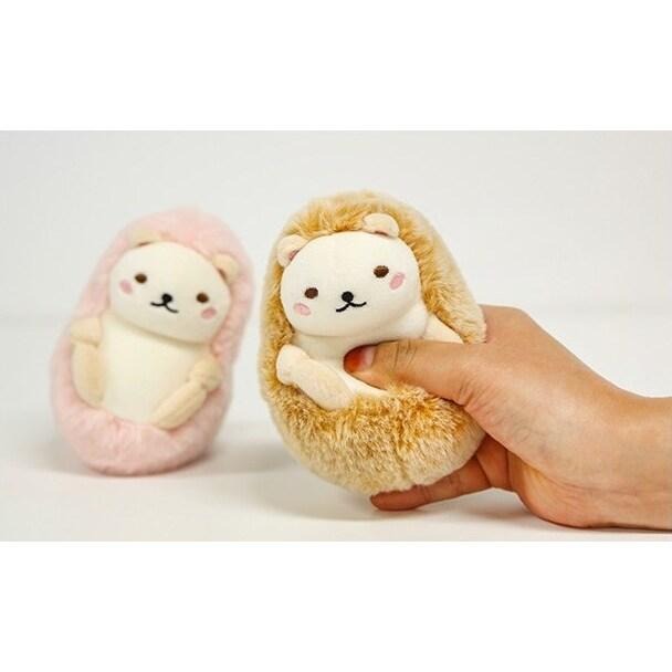 [KR/韓國代購] 預購 MOCHI TOWN 無帽棕色款 刺蝟壓力球  / 모찌타운 고슴도치 스트레스볼-細節圖2