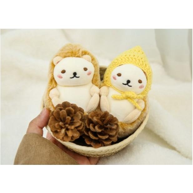 [KR/韓國代購] 預購 MOCHI TOWN 無帽棕色款 刺蝟壓力球  / 모찌타운 고슴도치 스트레스볼-細節圖4