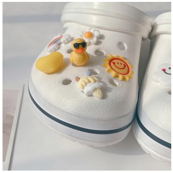 [KR/韓國代購] 現貨 洞洞鞋 鞋扣配件 3D鴨子與他的朋友們 12件組/ 3D 멋쟁이 오리 친구들 파츠12pcs-細節圖4