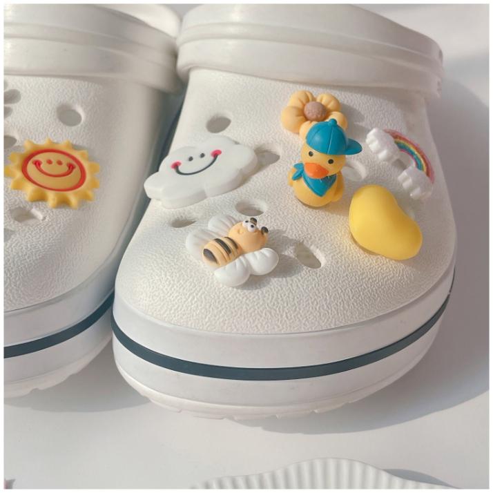[KR/韓國代購] 現貨 洞洞鞋 鞋扣配件 3D鴨子與他的朋友們 12件組/ 3D 멋쟁이 오리 친구들 파츠12pcs-細節圖5
