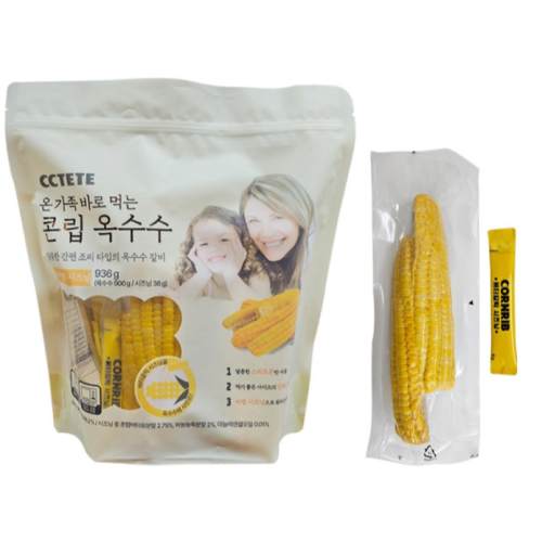 [KR/韓國代購] 即食玉米+蒜味奶油調味粉 936g(一盒6入)/한울푸드 온가족이 바로먹는 콘립 옥수수