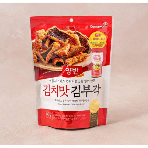 [KR/韓國代購] 預購 DONGWON 東遠 泡菜口味炸海苔脆片 50g /동원 양반 김치맛 김부각