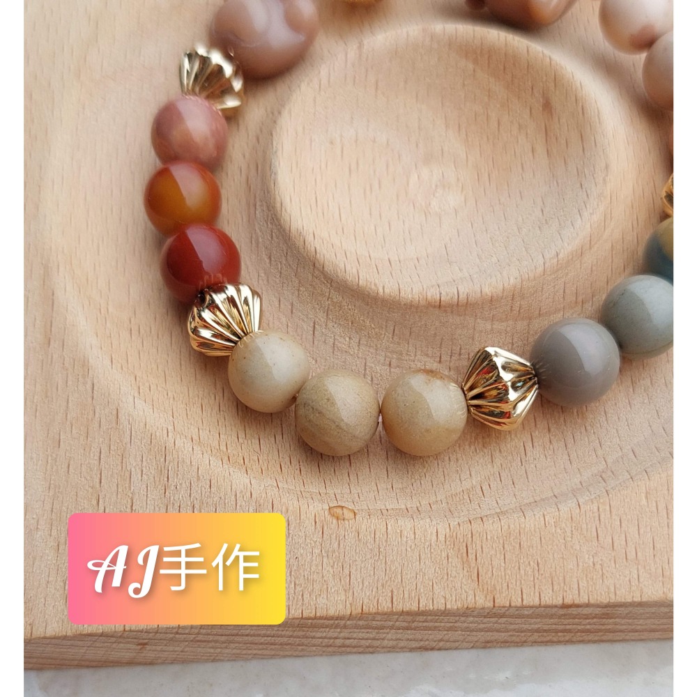 AJ手作❤️，愛心貓咪🐈與她的小肉球🐾，手圍15 阿拉善 保色14K金-細節圖4