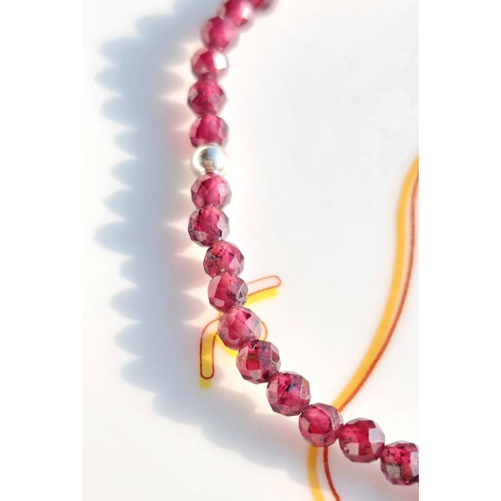 AJ手作【鴻運草莓💫】(紅石榴石、925銀)-細節圖2