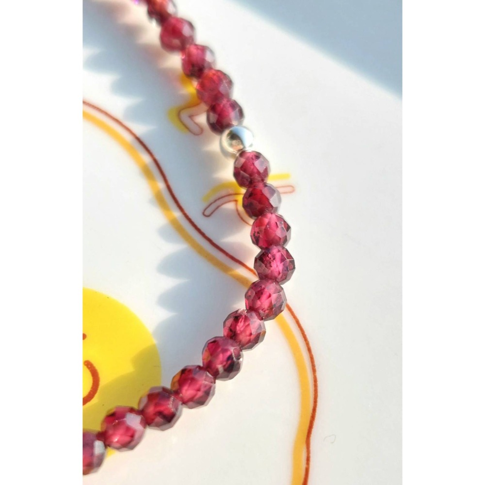 AJ手作【鴻運草莓💫】(紅石榴石、925銀)-細節圖6