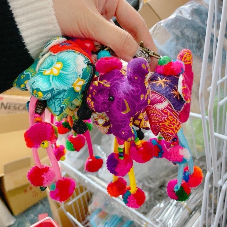 泰國 超可愛🥰鈴鐺🔔大象鑰匙圈-細節圖4