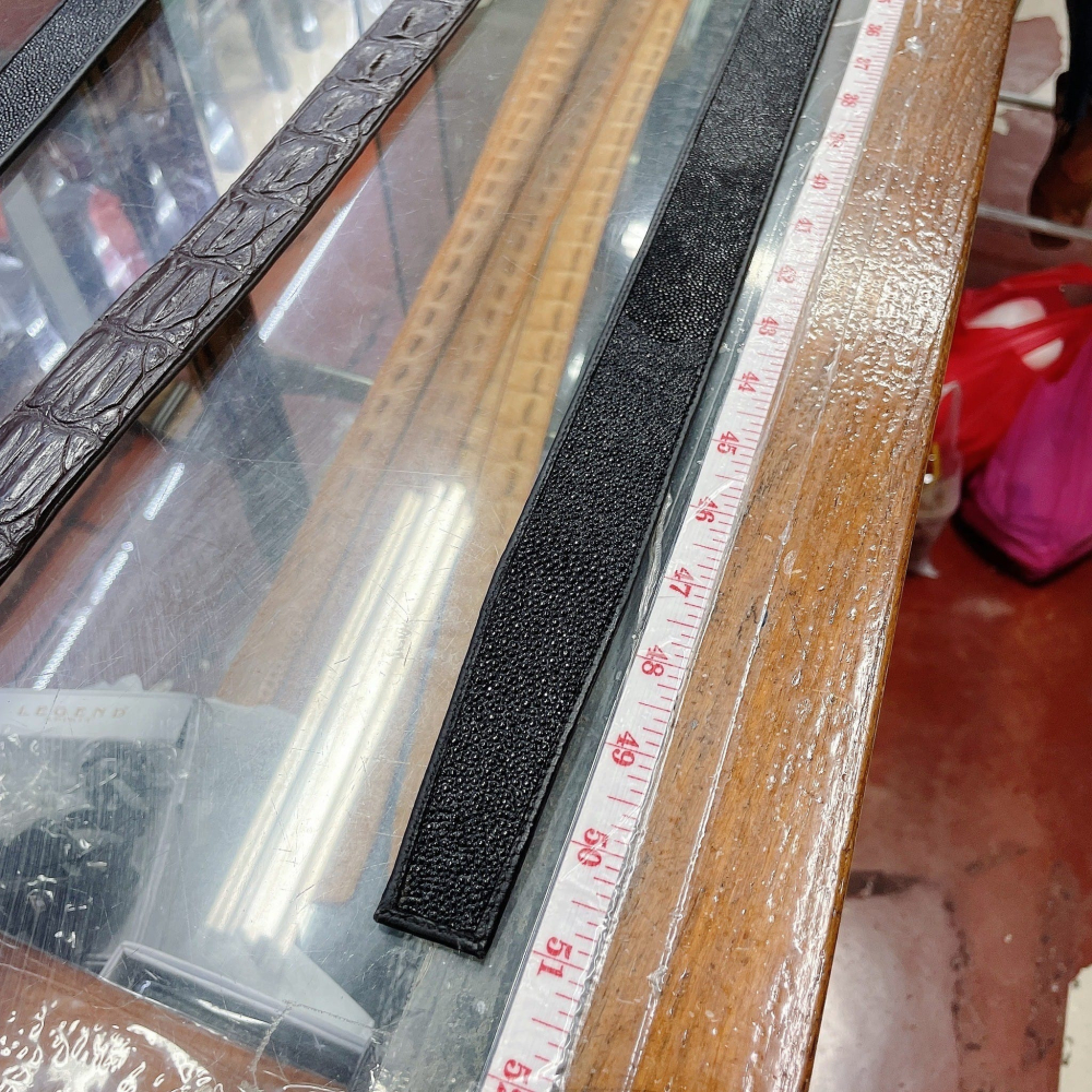 泰國連線🇹🇭珍珠魚真皮活動扣皮帶-細節圖4