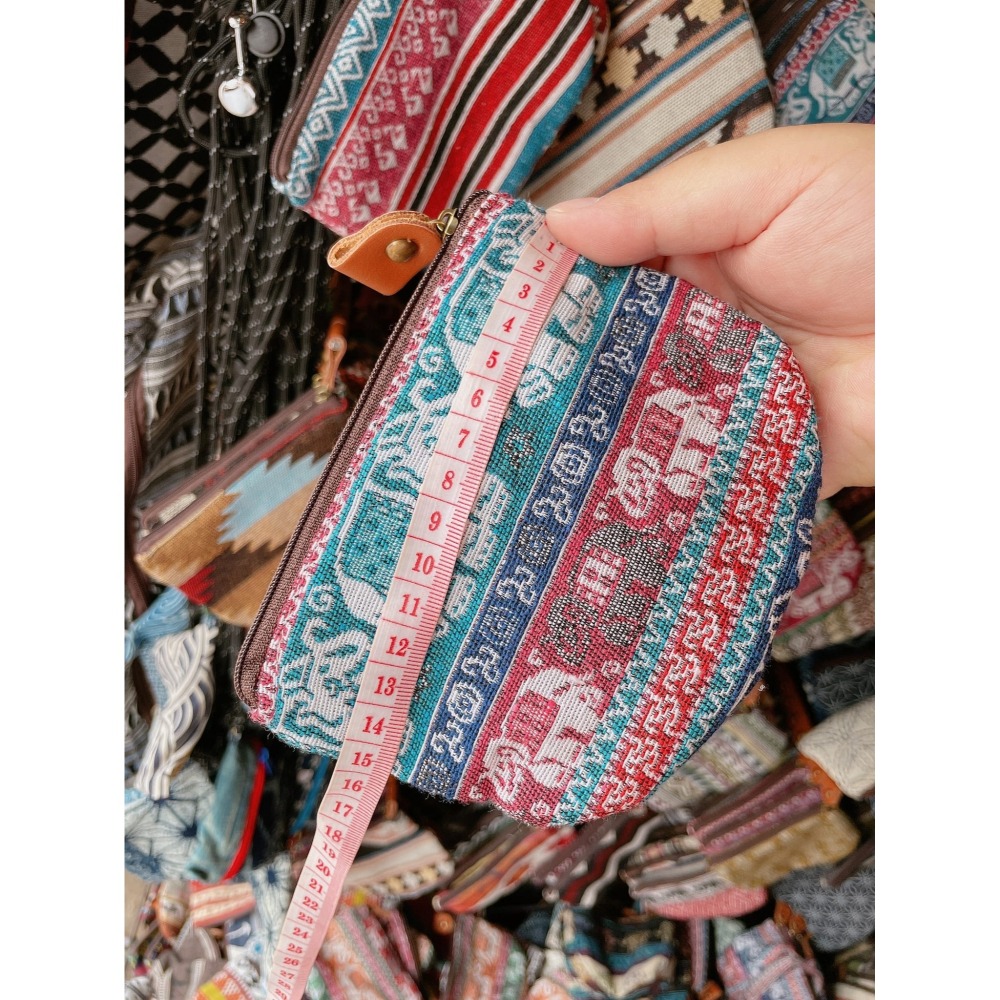 泰國連線🇹🇭手工棉質圖騰零錢包-細節圖4