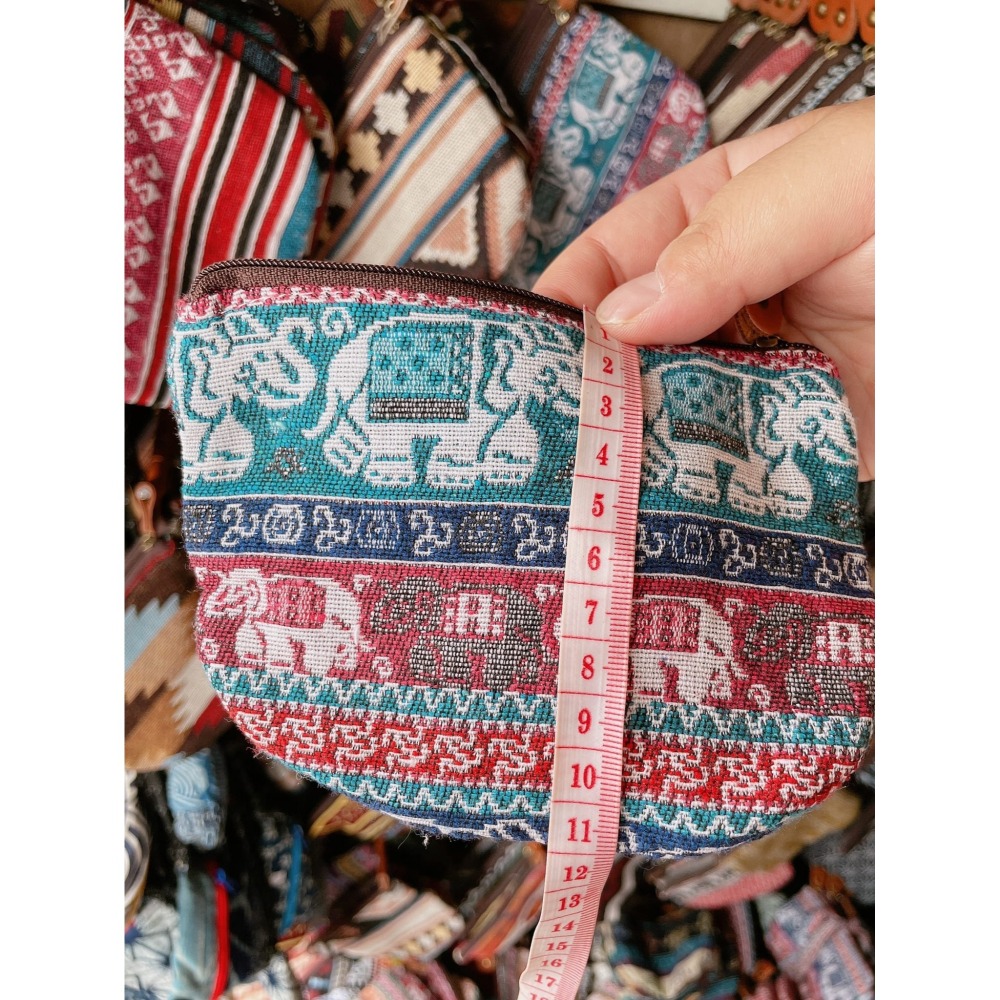 泰國連線🇹🇭手工棉質圖騰零錢包-細節圖5