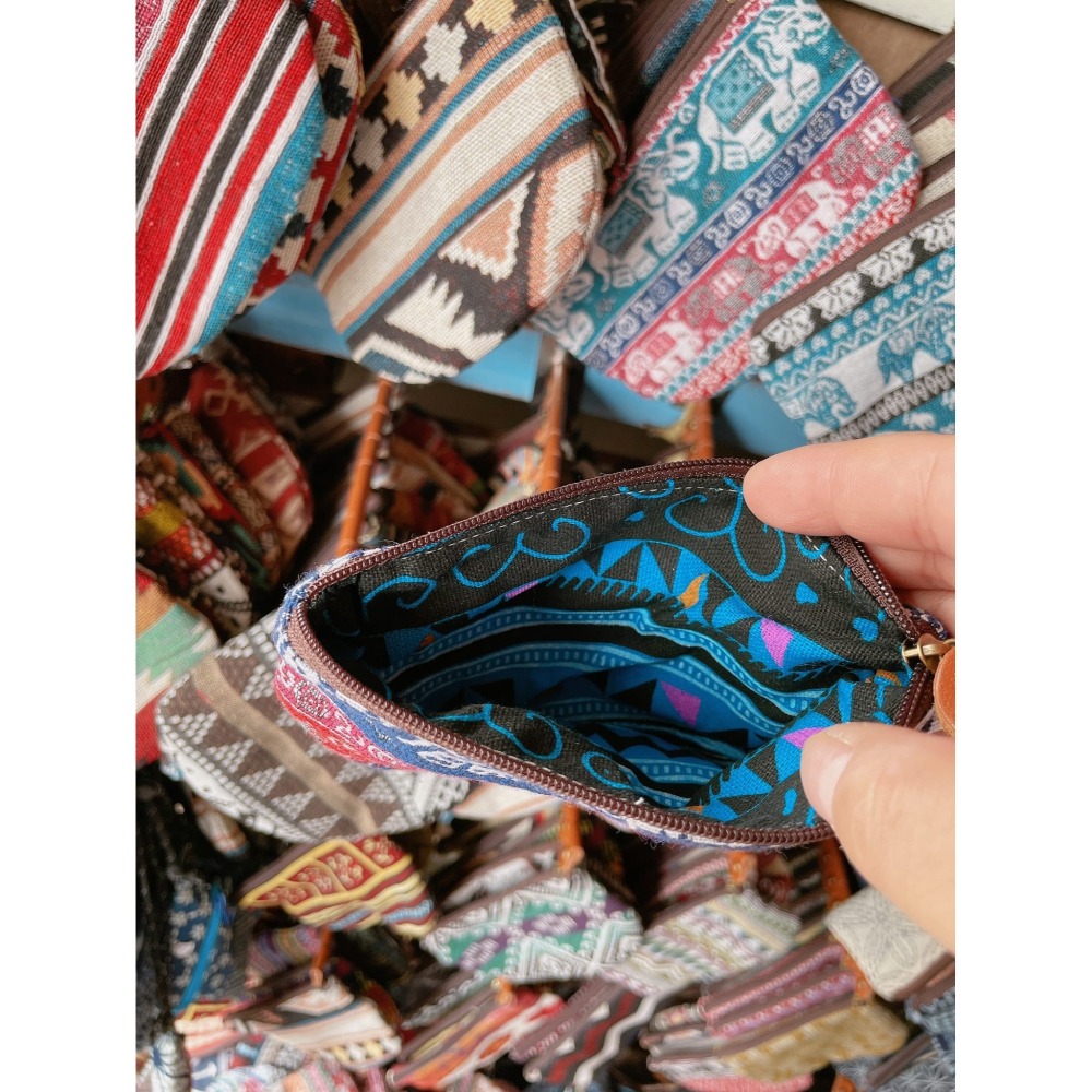 泰國連線🇹🇭手工棉質圖騰零錢包-細節圖6