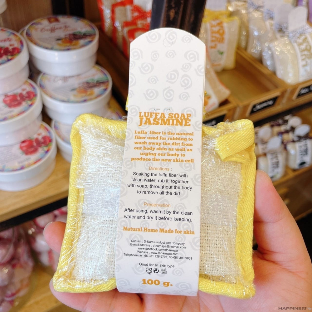 泰國 Luffa soap絲瓜去角質手工精油皂100g-細節圖3