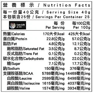 米森 無加糖分離乳清蛋白粉 紅茶拿鐵 1000公克-細節圖4