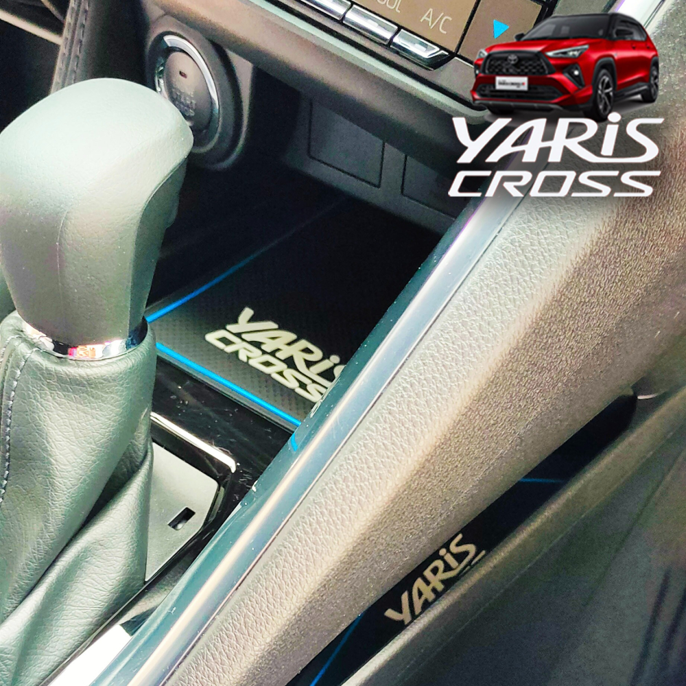 🚗傻蝦舖🚗適用 YARiS CROSS 門槽墊 14件組 內飾 水杯墊 ⭐儲物盒墊 YARiS CROSS 改裝-細節圖10