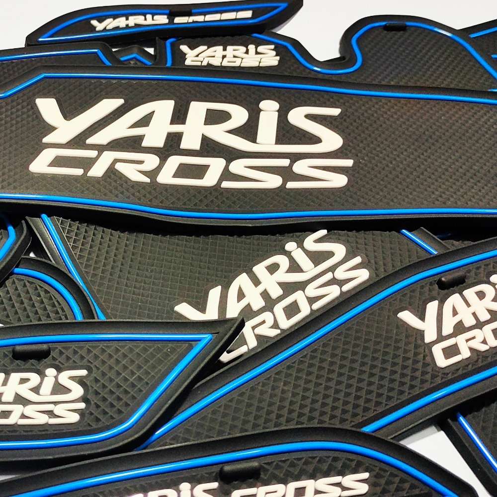 🚗傻蝦舖🚗適用 YARiS CROSS 門槽墊 14件組 內飾 水杯墊 ⭐儲物盒墊 YARiS CROSS 改裝-規格圖10