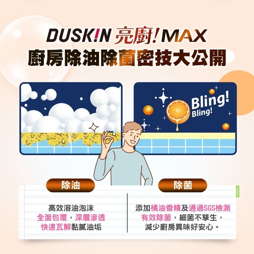 【DUSKIN樂清】亮廚MAX 廚房清潔劑 750g-細節圖4