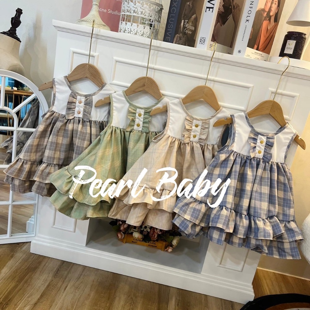 珍珠貝比背心洋裝-細節圖3