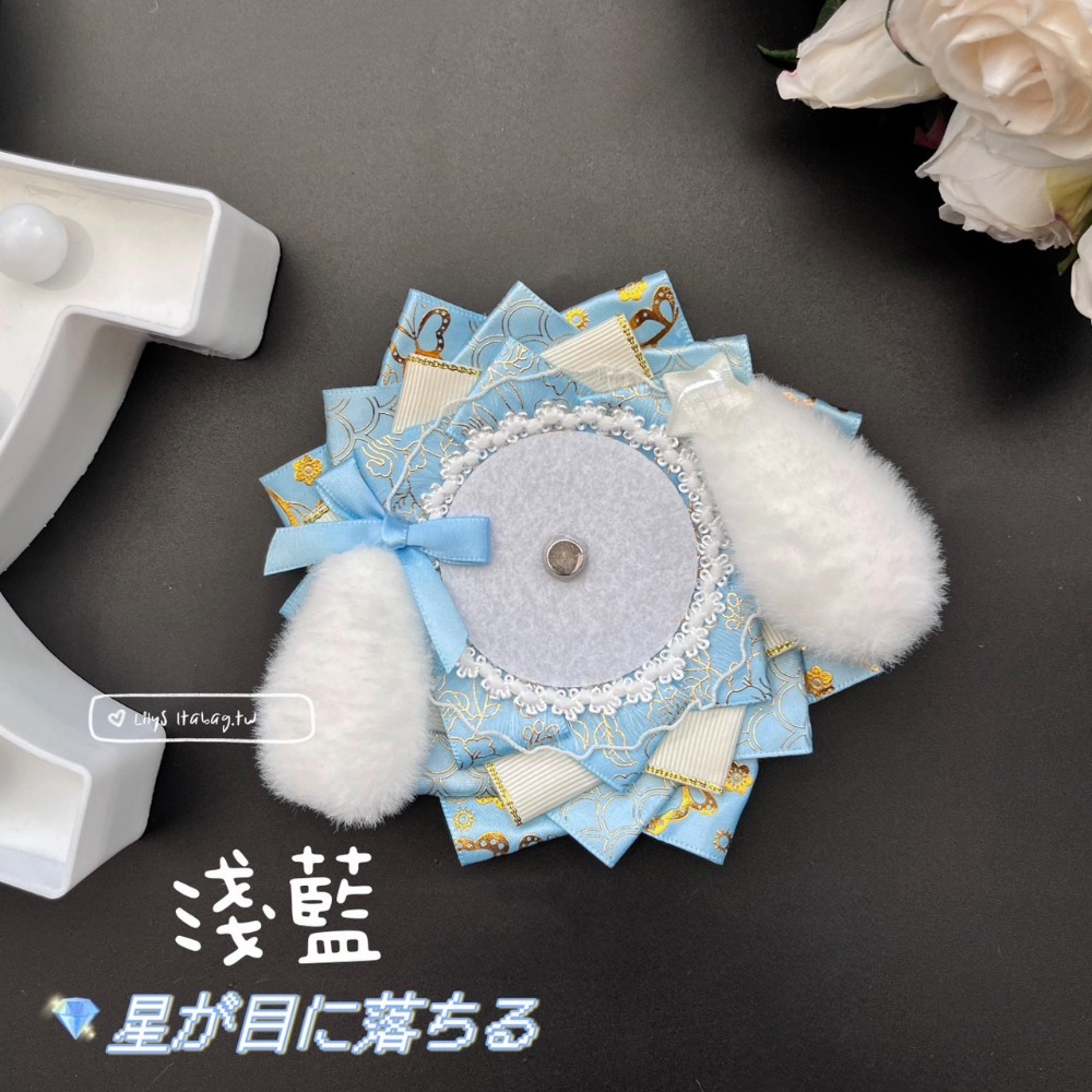 【絨毛吧唧托-小狗】 徽章托 後加工 痛包裝飾 痛包配件-規格圖3