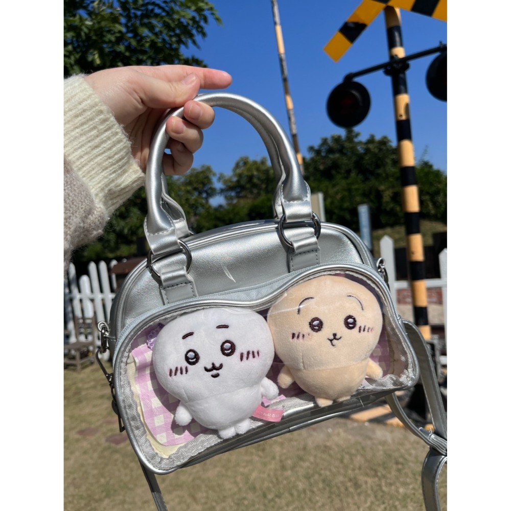 現貨+預購 波士頓手提痛包 4way 小食量 小痛包 斜背包 側背包 後背包 皮革 銀色 痛包-規格圖5