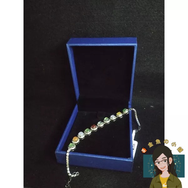 【🐠金魚の小舖】天然A級翡翠 蛋面翡翠手鍊-細節圖2