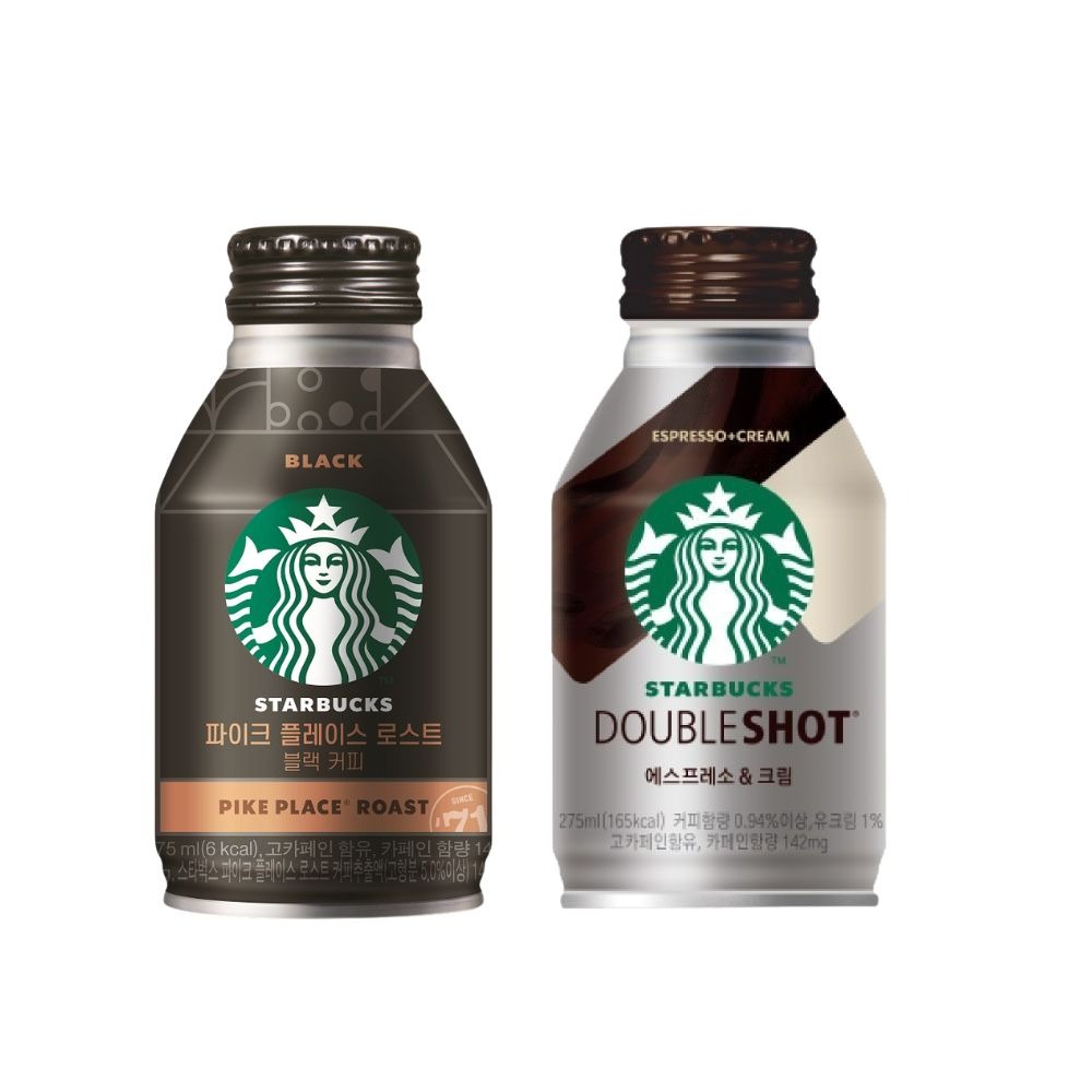 【德記洋行旗艦館】STARBUCKS 星巴克即飲品 派克市場黑咖啡/特濃咖啡拿鐵 任選24瓶(275ml/瓶)-細節圖2