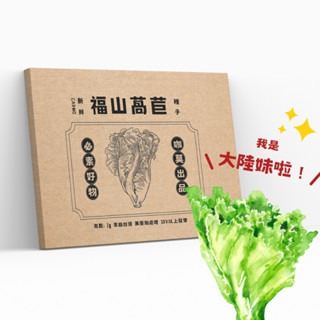 CARMO福山萵苣/大陸妹園藝種子(1.8g) 台灣自產 有機自種無毒 DIY種植套組