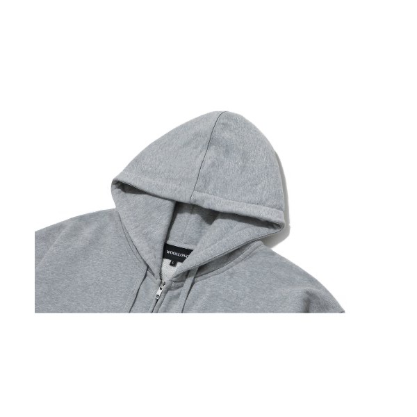 STAY FRESH正韓代購🇰🇷wooalong 小標刺繡 logo 雙拉鏈 帽子外套hoodie-細節圖7
