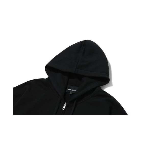 STAY FRESH正韓代購🇰🇷wooalong 小標刺繡 logo 雙拉鏈 帽子外套hoodie-細節圖9