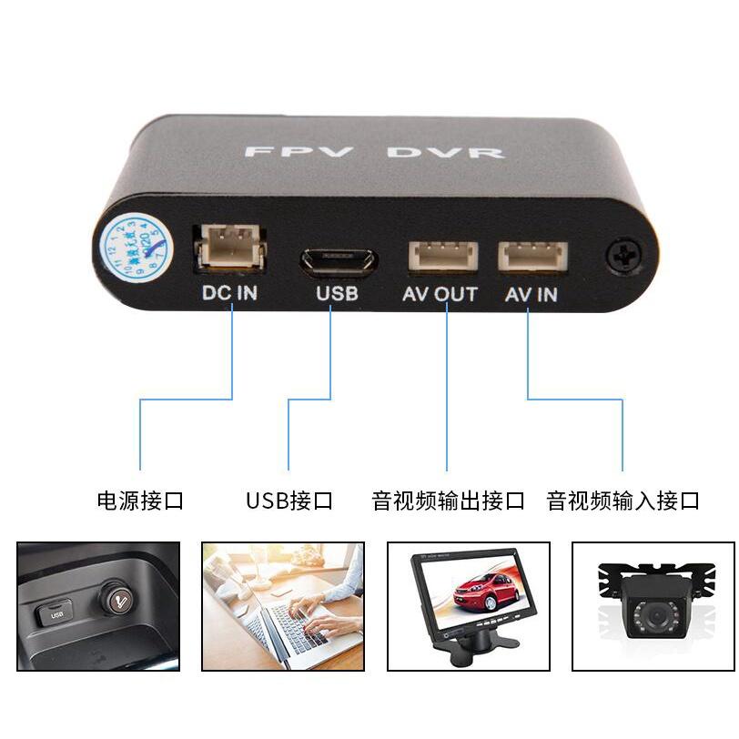 C-DVR硬碟攝影機 錄影儲存 車用錄影硬碟 插TF內存卡 單路車載影片存儲器 mini插SD卡錄像機-細節圖2