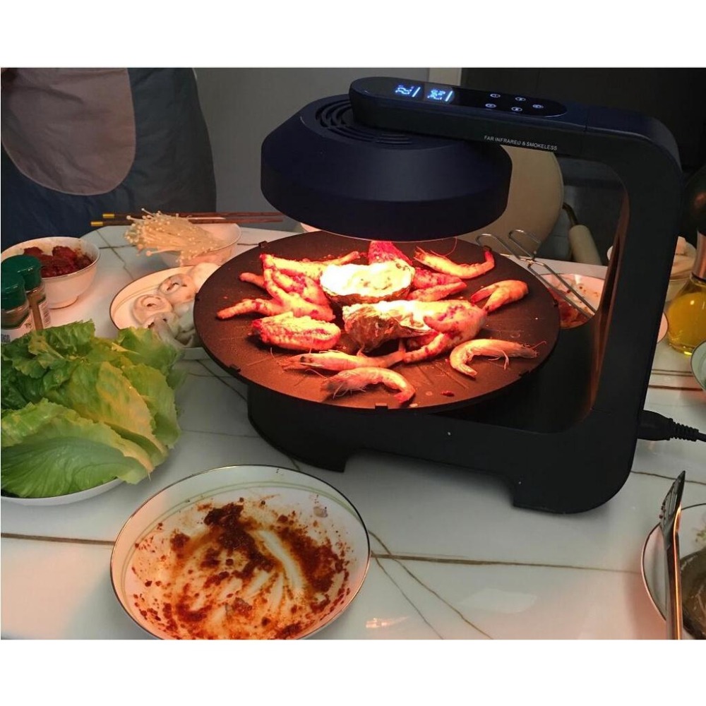 (現貨出貨)藍揚不沾鍋韓式烤肉機 烤肉爐 燒烤爐 最新3D紅外線 電烤爐 無煙 燒烤盤 烤肉 電烤爐 電子燒烤爐 旋轉烤-細節圖4