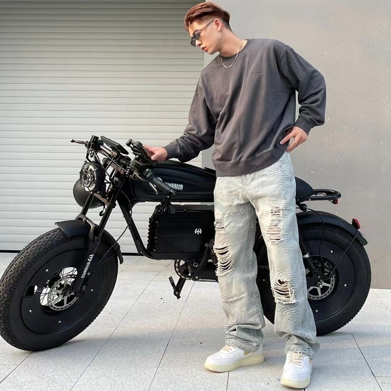 ｛現車試乘｝黑武士電動腳踏車 美式電動腳踏  電輔車 電動自行車 腳踏車 代步車 電動輔助腳踏車 代駕電動自行車 三段-細節圖2