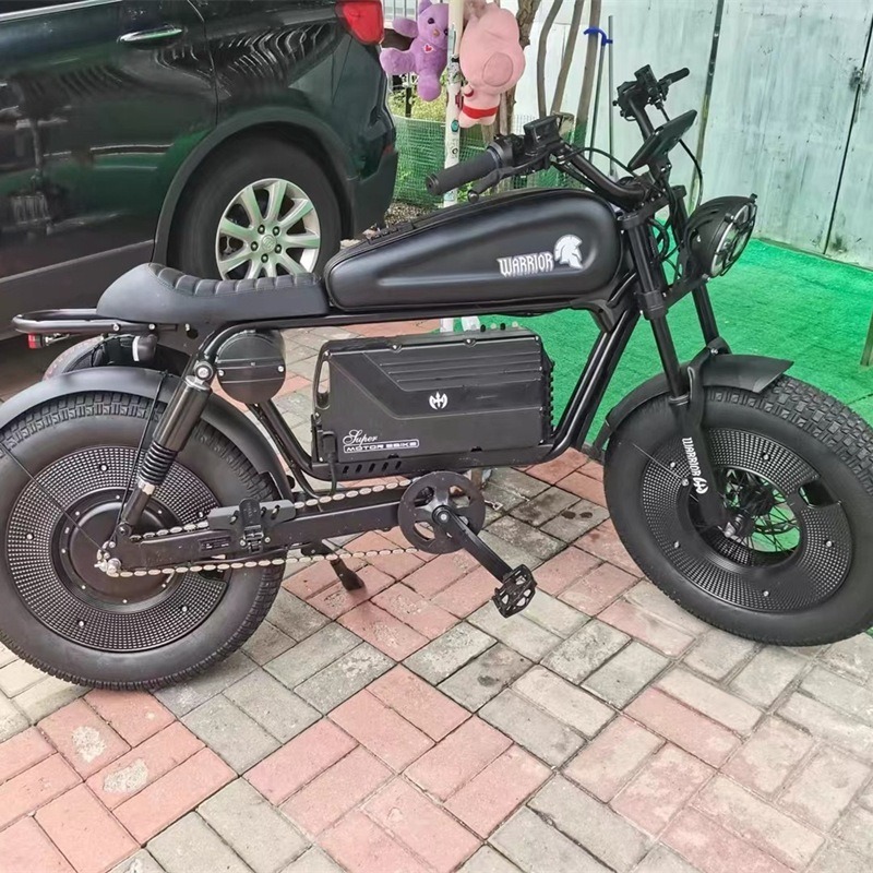 ｛現車試乘｝黑武士電動腳踏車 美式電動腳踏  電輔車 電動自行車 腳踏車 代步車 電動輔助腳踏車 代駕電動自行車 三段-細節圖4