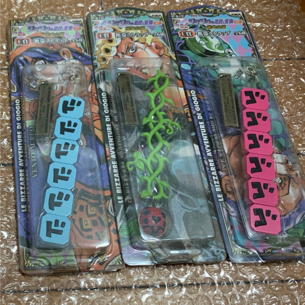 【全新現貨/日版絕版品/JOJO一番賞】擬音吊飾【JoJo的奇妙冒險 黃金之風】喬魯諾／布加拉提／納蘭迦／迪亞波羅多比歐-規格圖6