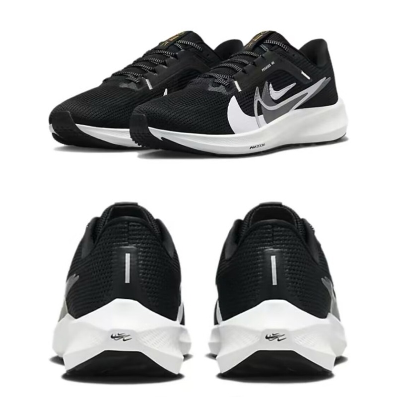 Nike 慢跑鞋 Air Zoom Pegasus 40 男款 女鞋 白彩 黑白 白銀 飛馬 編織 耐吉 跑步鞋 運動鞋-細節圖5