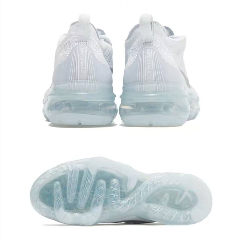 Nike Air VaporMax 2023 FK 男鞋 女鞋 黑白 白灰色 針織 耐吉 大氣墊 慢跑鞋 休閒鞋 運動鞋-細節圖5