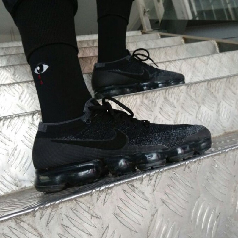 Nike 慢跑鞋 Air VaporMax Flyknit 2.0 黑武士 白色 耐吉 男鞋 女鞋 跑步鞋 氣墊 運動鞋-細節圖3