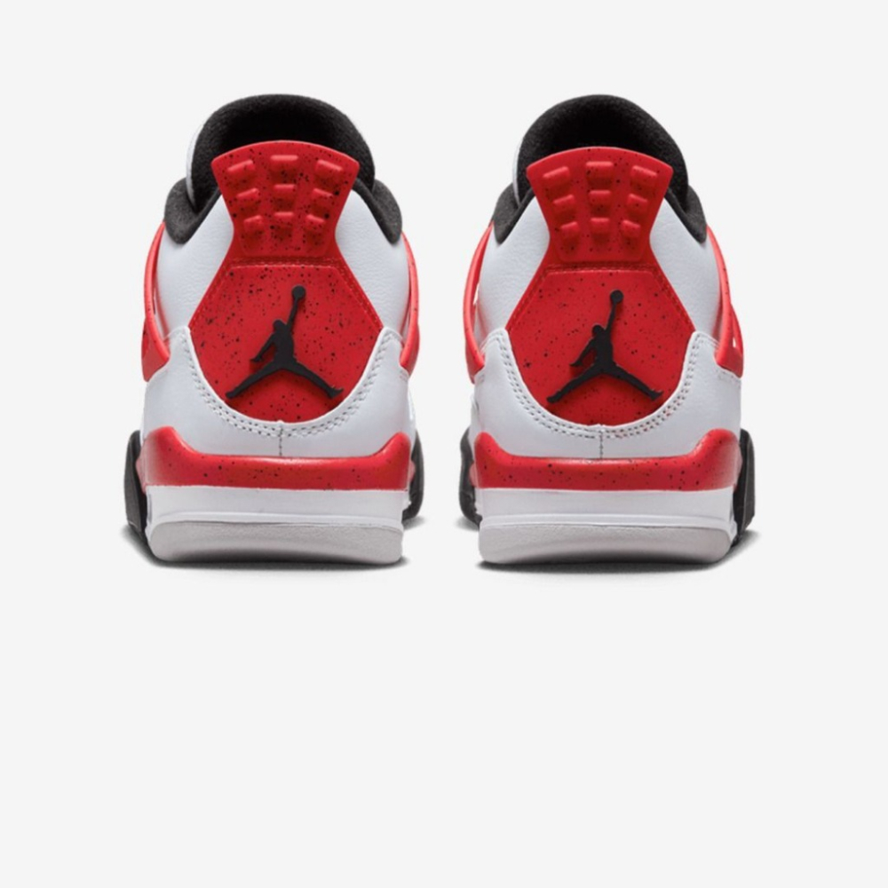 Air Jordan 4 GS ＂ Red Cement ＂ 白紅 大童 女鞋 408452-161-細節圖5