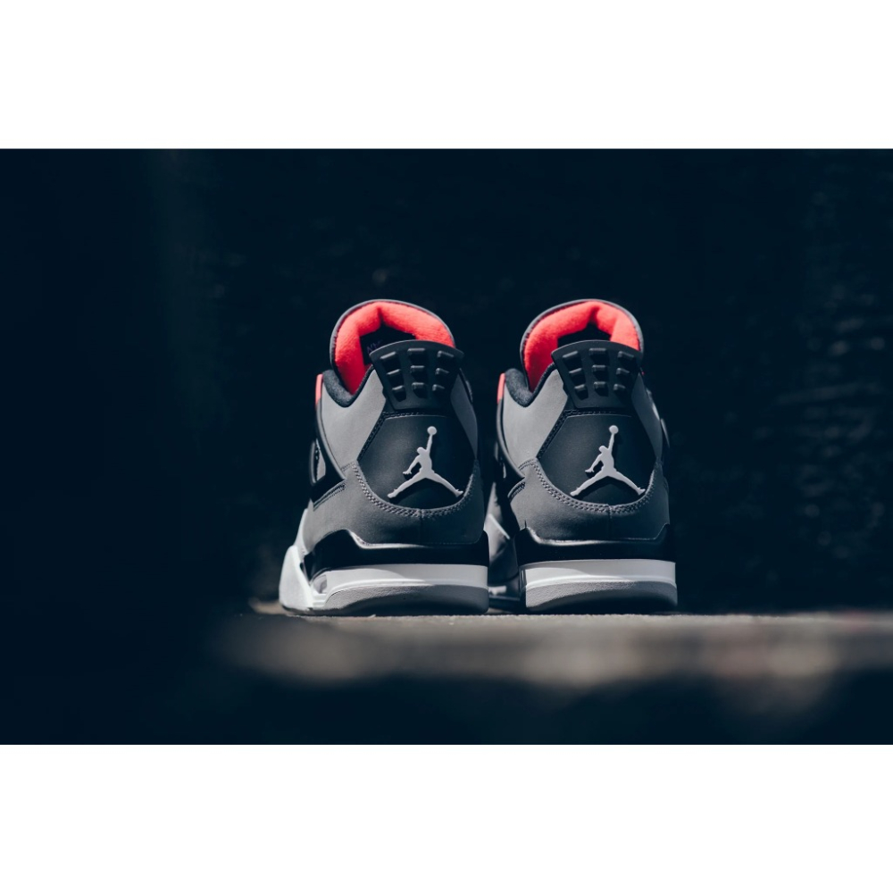 Air Jordan 4 休閒鞋 Infrared 紅外線 灰黑 紅 男款 DH6927-061-細節圖8