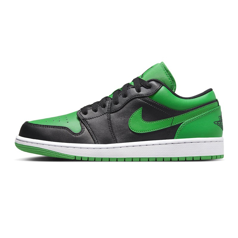 Air Jordan 1 休閒鞋 Low ＂Lucky Green＂ 幸運綠 黑綠 男鞋 553558-065-細節圖2